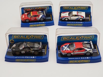 Lot 236 - SCALEXTRIC - 1:32 scale slot cars comprising 3...