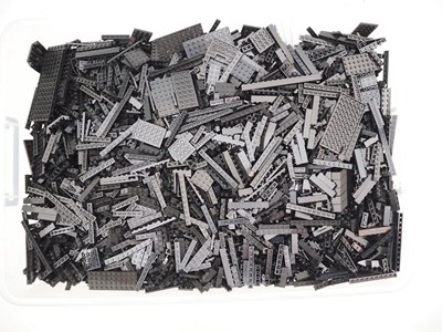 Lot 270 - LEGO: Unboxed mostly black LEGO bricks and...