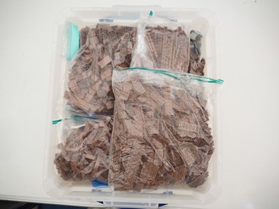 Lot 272 - LEGO: Unboxed mostly brown LEGO bricks and...