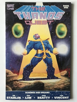 Lot 51 - THANOS QUEST # 1 (1990 - MARVEL - Cents Copy) -...