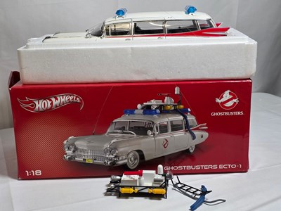 Lot 421 - A HOTWHEELS 1:18 scale diecast Ghostbusters...