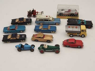 Lot 434 - Vintage playworn diecast cars and vans by...