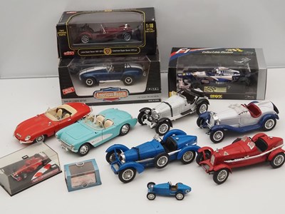 Lot 439 - A crate of boixed and unboxed mostly 1:18...