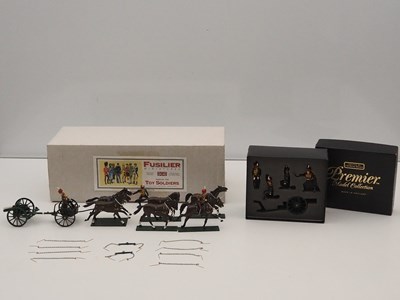 Lot 449 - A pair of cast soldier sets, both Royal Horse...
