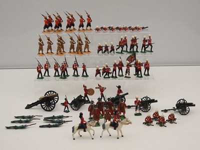 Lot 452 - A group of mastly cast soldiers and artillery...