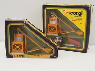 Lot 468 - A CORGI #42 Agricultural Set (some tape...