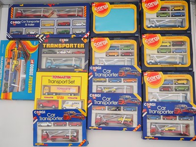 Lot 520 - CORGI JUNIORS - Car Transporter sets, various...