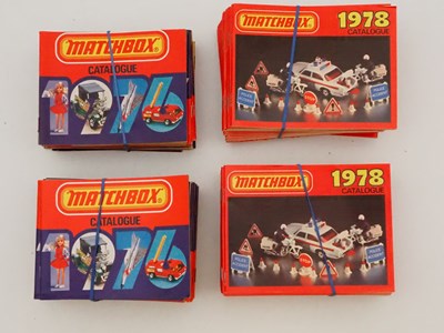 Lot 536 - A group of vintage MATCHBOX catalogues...