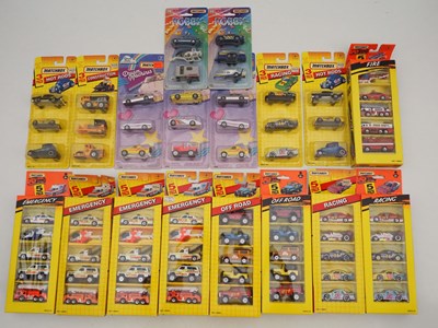 Lot 553 - A group of mostly MATCHBOX USA multi vehicle...
