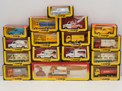 Lot 590 - A group of CORGI diecast trucks and vans all...