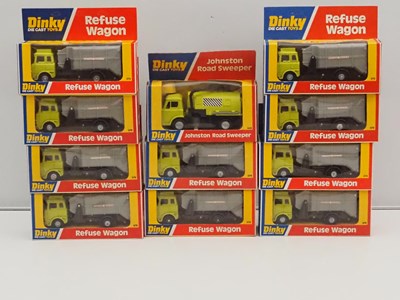 Lot 604 - DINKY - A group of 10x 978 diecast Refuse...
