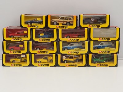 Lot 646 - A group of CORGI diecast cars and vans all in...
