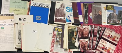Lot 367 - A large collection of Television ephemera,...