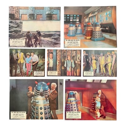 Lot 270 - DR WHO AND THE DALEKS UK 11" x 14" lobby card...