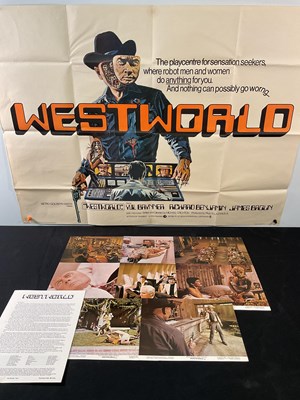 Lot 292 - WESTWORLD (1973) UK quad film poster with...