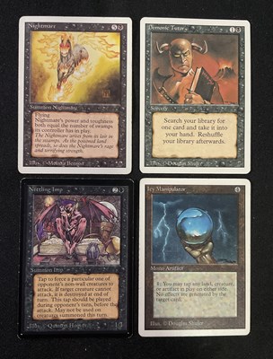 Lot 414 - MAGIC THE GATHERING - A group of 4 rare MTG...