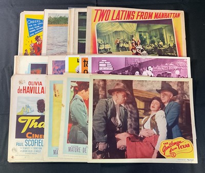 Lot 284 - LOBBY CARDS - c.250 vintage US lobby cards to...