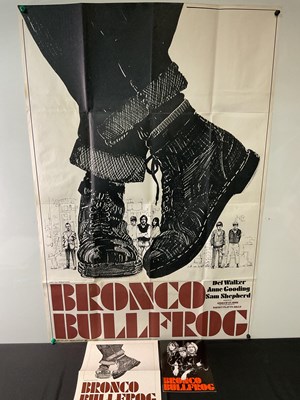 Lot 62 - BRONCO BULLFROG (1970) UK one sheet film...