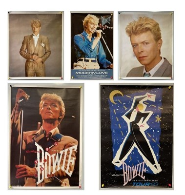 Lot 16 - DAVID BOWIE - 5 David Bowie posters including...