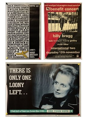 Lot 3 - A trio of music posters for 'Red Wedge'...