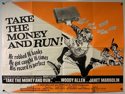 Lot 118 - TAKE THE MONEY AND RUN (1969) UK quad film...