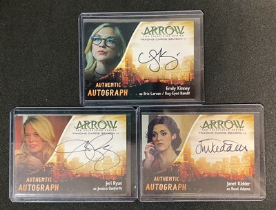 Lot 437 - DC Comics - A collection of trading cards for...