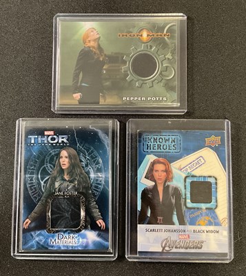 Lot 451 - MARVEL (2008 - 2016) 3 costume trading cards...