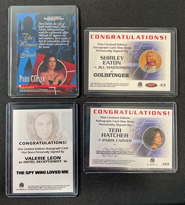 Lot 459 - JAMES BOND - A group of James Bond autograph...