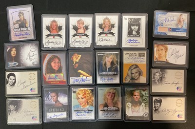 Lot 461 - CELEBRITY - A group of autograph cards of...