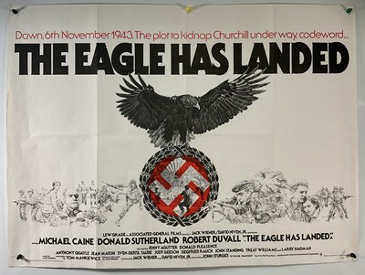 Lot 192 - THE EAGLE HAS LANDED (1976) UK Quad film...