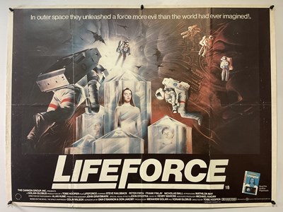 Lot 272 - LIFEFORCE (1985) UK Quad film poster for the...