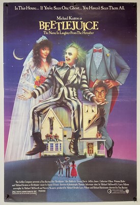 Lot 355 - BEETLEJUICE (1988) US one sheet movie poster...