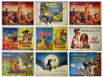 Lot 229 - WALT DISNEY: A collection of UK Quad film...