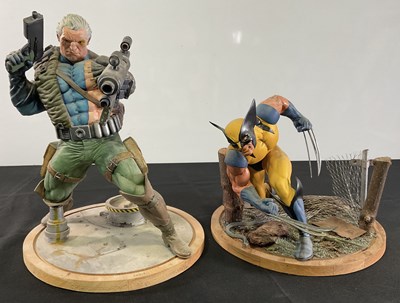 Lot 387 - A pair of Horizon resin model kits of Marvel X-...