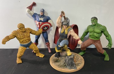 Lot 389 - A group of Horizon resin model kits of Marvel...