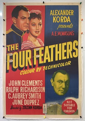 Lot 202 - THE FOUR FEATHERS (1939) UK one sheet film...