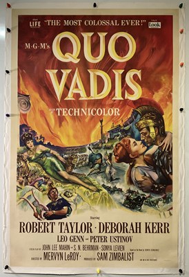 Lot 181 - QUO VADIS (1951) US one sheet movie poster,...