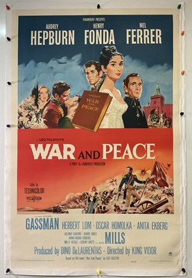 Lot 190 - WAR AND PEACE (1956) US one sheet, dramatic...