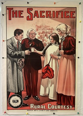 Lot 160 - THE SACRIFICE (1913) UK one sheet movie poster,...