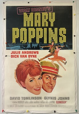 Lot 226 - MARY POPPINS (1964) US one sheet, style A,...
