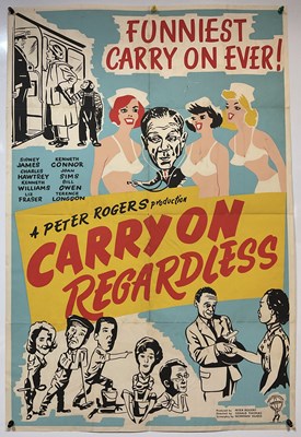 Lot 136 - CARRY ON REGARDLESS (1961) UK one sheet film...