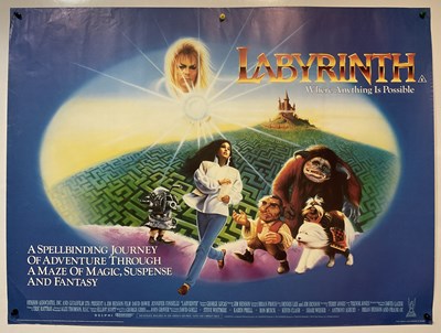 Lot 174 - LABYRINTH (1986) UK Quad film poster, fantasy...