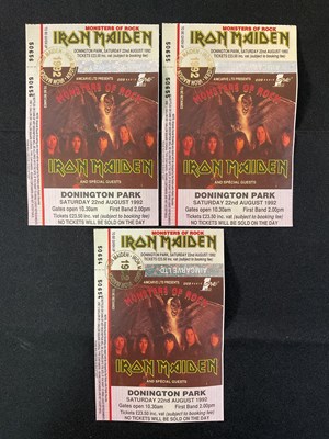 Lot 5 - IRON MAIDEN MONSTERS OF ROCK - 3 unused...