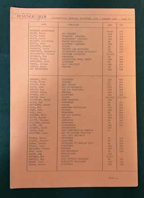 Lot 305 - STAR WARS - An interesting piece of Star Wars...