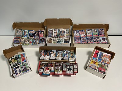 Lot 529 - BASEBALL- A large group of baseball trading...