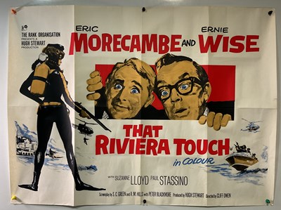 Lot 119 - THAT RIVIERA TOUCH (1966) UK quad film poster,...