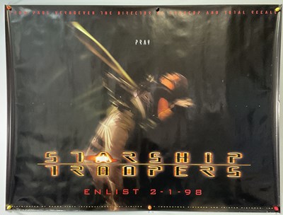 Lot 261 - STARSHIP TROOPERS (1997) UK Quad film poster...
