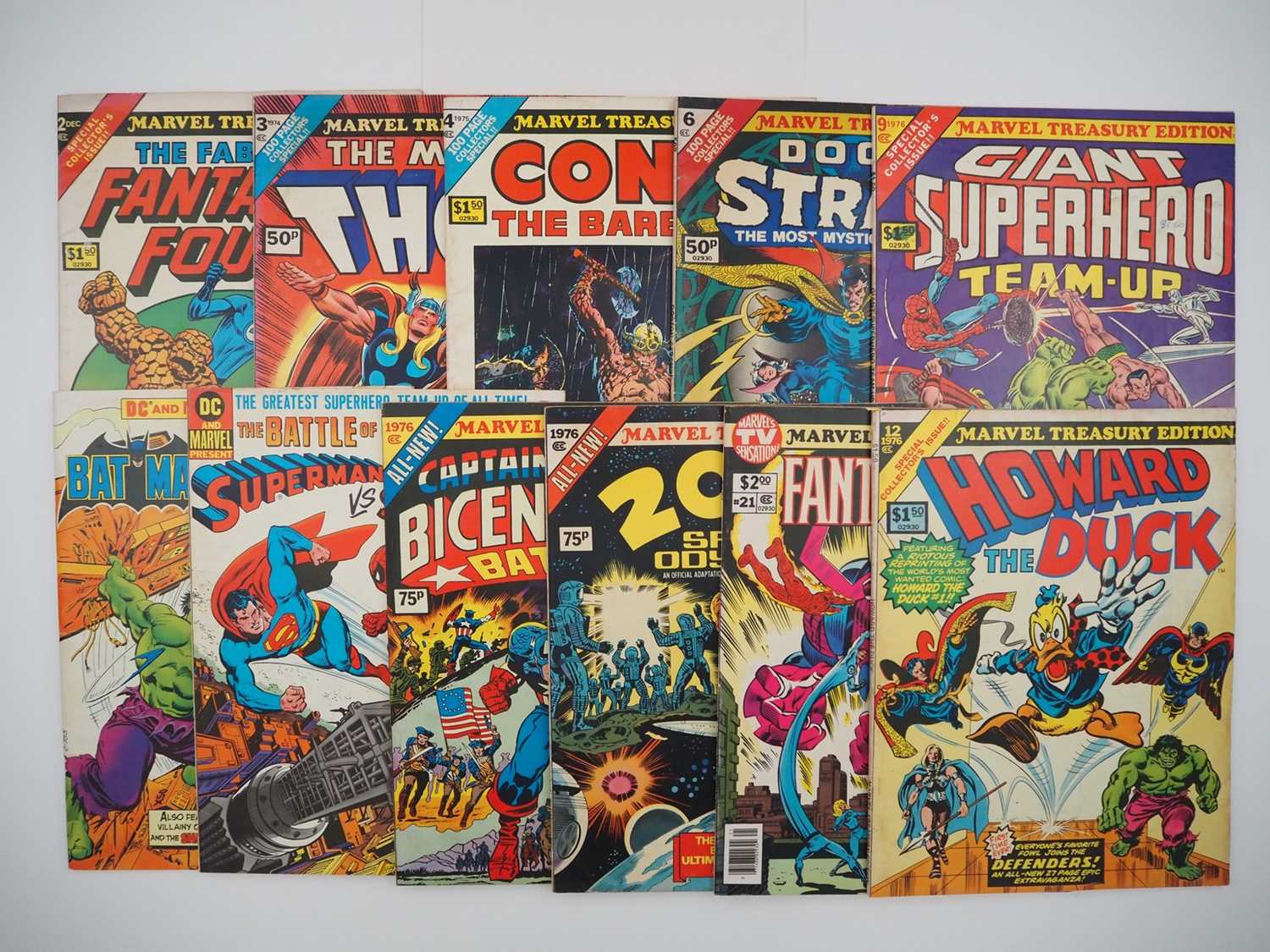 Lot 8 - MARVEL TREASURY EDITION LOT (11 in Lot) -...