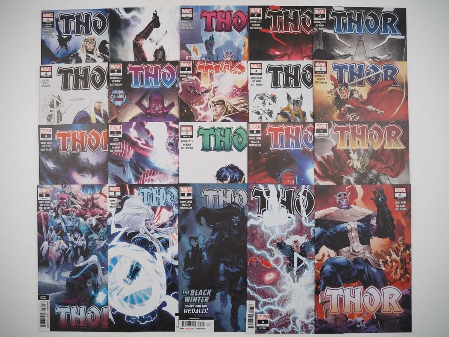 Lot 10 - THOR VOL.6 #1 to 6 (20 in Lot - Issues #1 x3,...