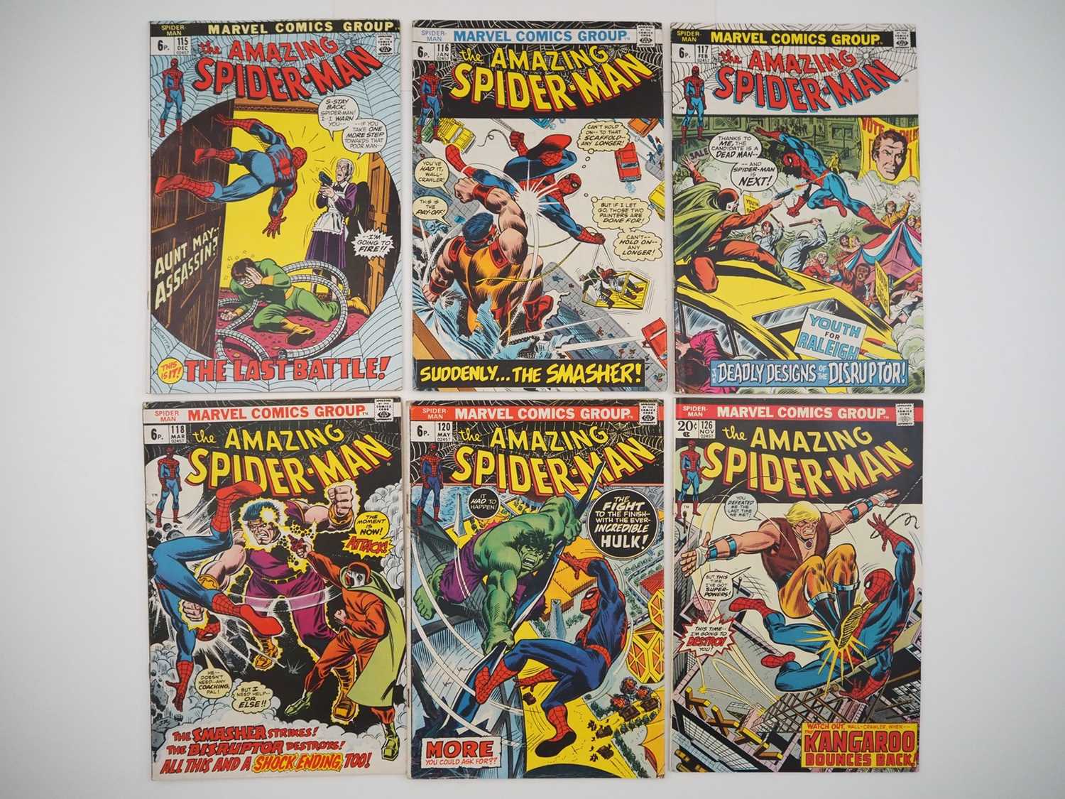 Lot 22 - AMAZING SPIDER-MAN #115-118, 120, 126 (6 in...